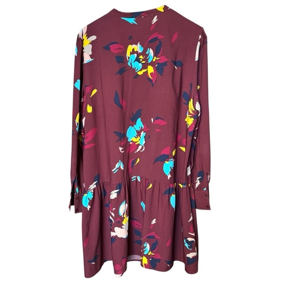 Halogen Pintuck Floral XL Flowy Dress | Fall - Picture 5 of 9